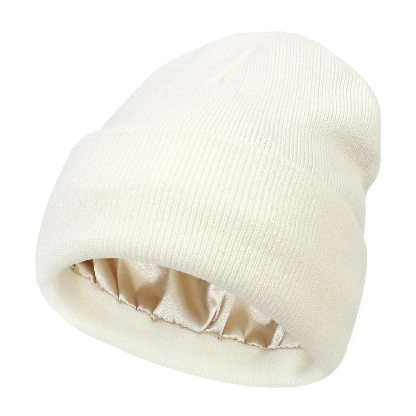 Silk Lined Knit Beanie