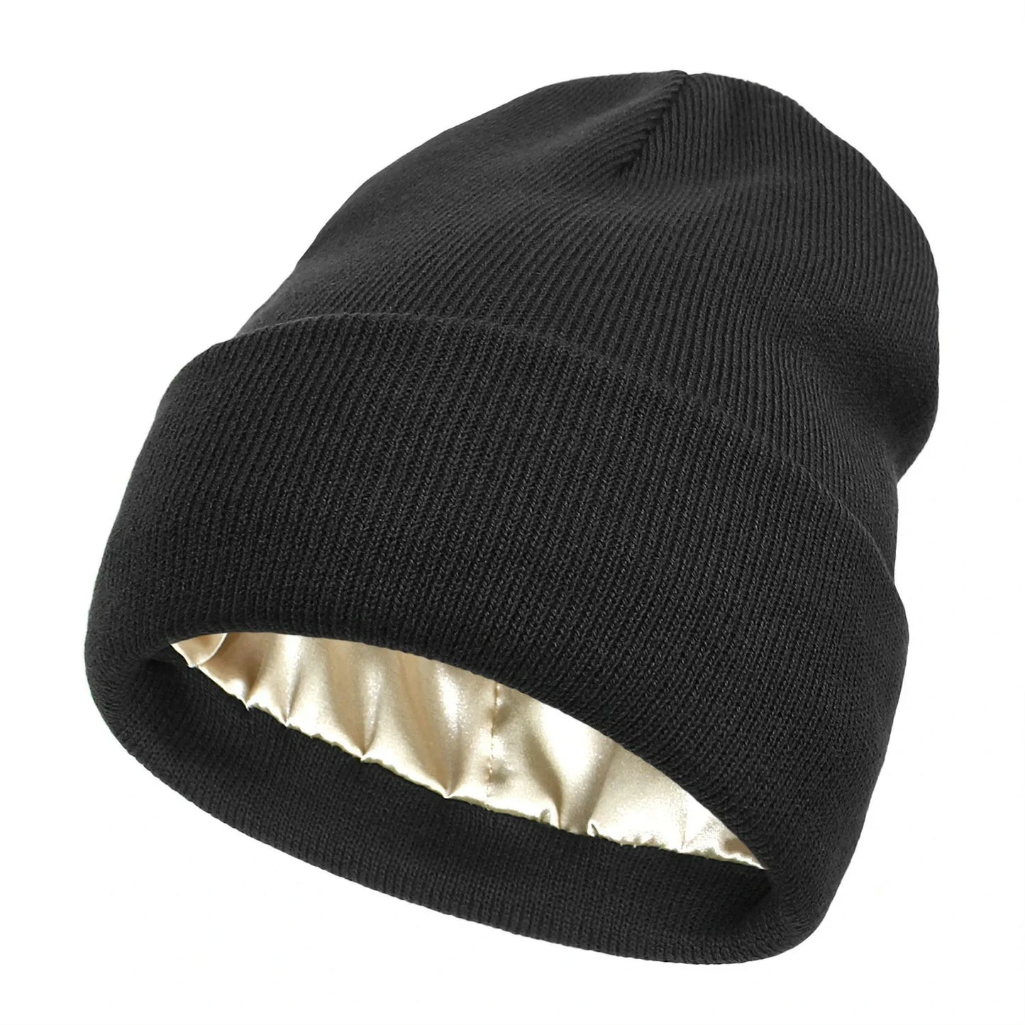 Silk Lined Knit Beanie