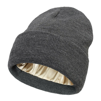 Silk Lined Knit Beanie